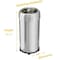 Hls Commercial 16 gal Round Indoor Metal Can, Silver, Open Top, Stainless Steel, 14 in HLS16STRM - alternate 8